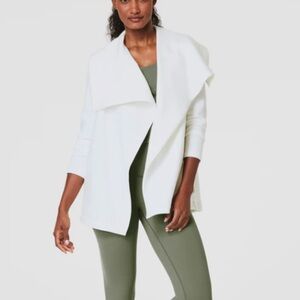 SPANX airessentials open style white cardigan.